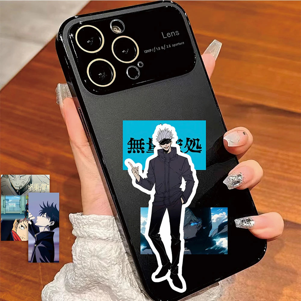Adesivi waterproof Jujutsu Kaisen di Otaku Family Shop, decorazioni per auto, moto, bagagli e caschi con personaggi anime.
