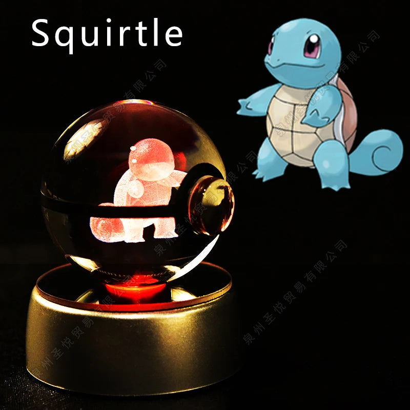Lampada notturna 3D a sfera Pokémon con Pikachu, Gengar e Mewtwo, gadget luminoso di Otaku Family Shop Online