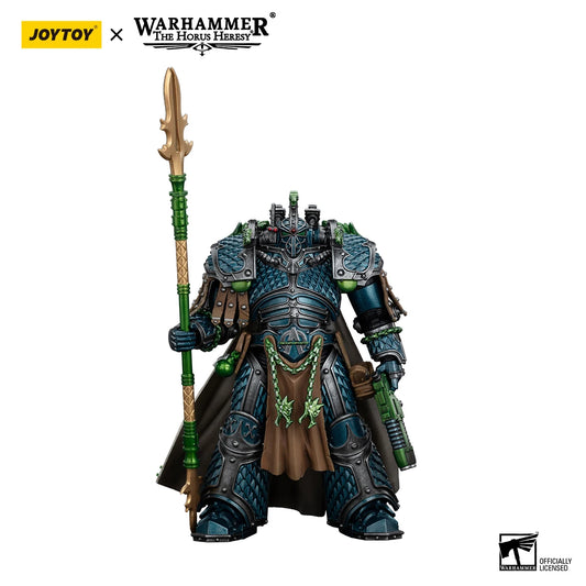 Action figure Warhammer The Horus Heresy Alpharius Primarch e Dreadnought della Legione Alpha, dettagliato e posabile.
