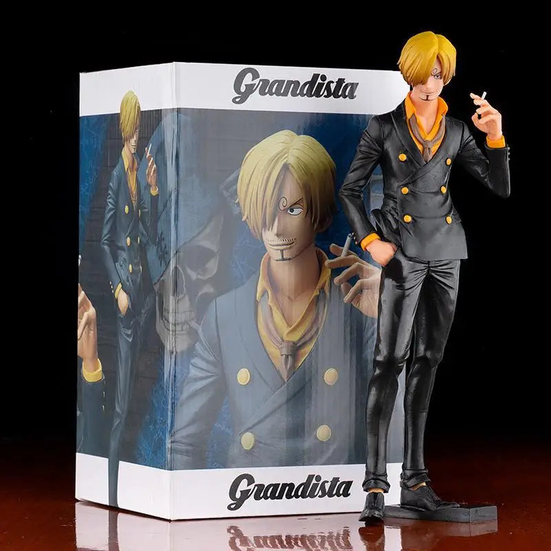 Action figure Vinsmoke Sanji di One Piece Grandista PVC, 27 cm, senza scatola, dettagliato e posato in modo dinamico