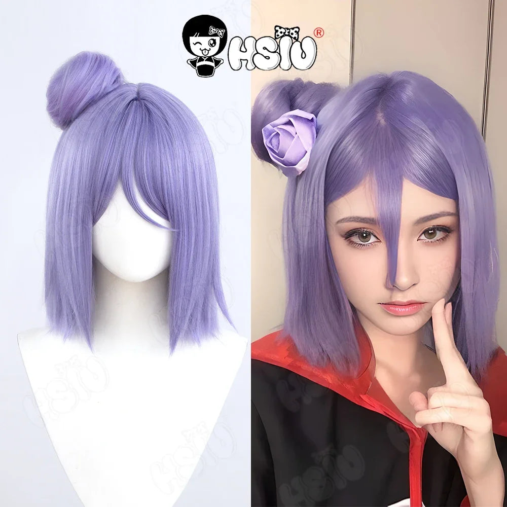 Figura cosplay di Konan dell'Akatsuki, maestra d'origami, con dettagli realistici, indossando il costume di Otaku Family Store Online.