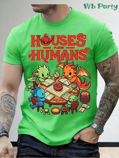Maglietta T-Shirt Dungeons & Dragons in stile vintage Y2K, gadget con stampa 3D, brand Otaku Family Store Online
