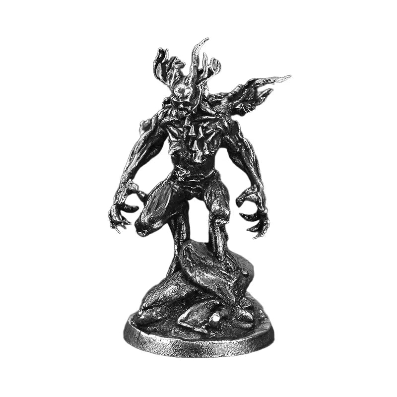 Miniatura di spirito albero in metallo non verniciato, figura di dryad in peltro senza piombo, perfetta per giochi di ruolo e collezioni tabletop