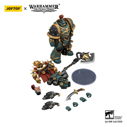 Figura d'azione Warhammer 40K Sons of Horus Dark Emissary Consul e Vheren Ashurhaddon, set di 2, dettagliate e realistiche.