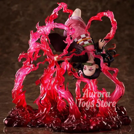 Figura action Nezuko Kamado di Demon Slayer, modello PVC da 18cm, collezione di action figure anime Otaku Family Store