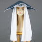 Cappello da Kage cosplay ninja nero con simbolo del potere, indossato da personaggi dei villaggi ninja, prodotto Otaku Family Store.