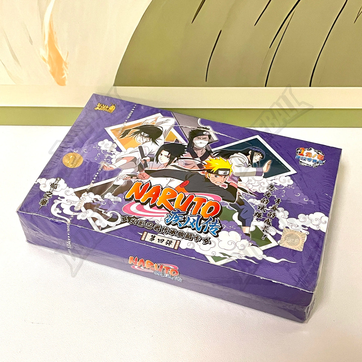 Carte da gioco Naruto TCG Chapter of the Ninja, rare e aperte, in scatola Otaku Family Store Online, con carte BP, NR, CR.