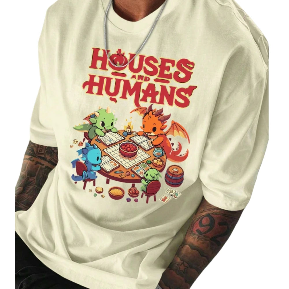 Maglietta T-Shirt Dungeons & Dragons in stile vintage Y2K, gadget originale con stampa 3D, prodotto Otaku Family Store Online.