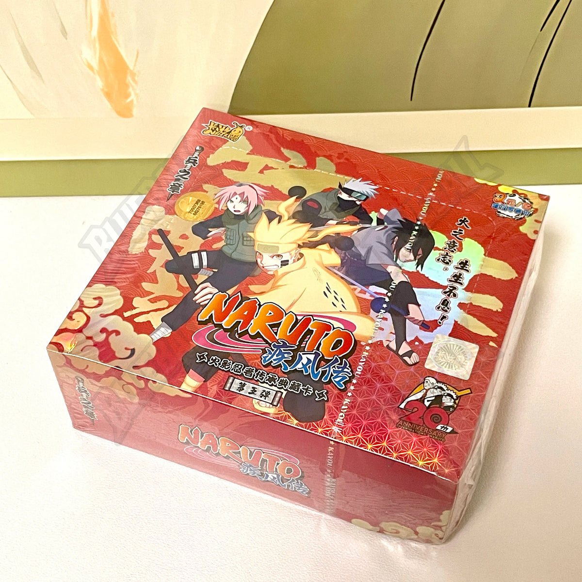 Carte da gioco Naruto TCG Chapter of the Ninja con carte rare, in scatola Otaku Family Store Online, vista dall'immagine.