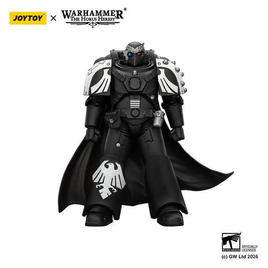 Figura d'azione Warhammer The Horus Heresy Raven Guard Dark Fury 1/18 con 6 pezzi, dettagliata e realistica.