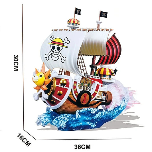 Action figure della nave Thousand Sunny di One Piece, statua da collezione anime Wano Country, decorazione da scrivania, Otaku Family Store