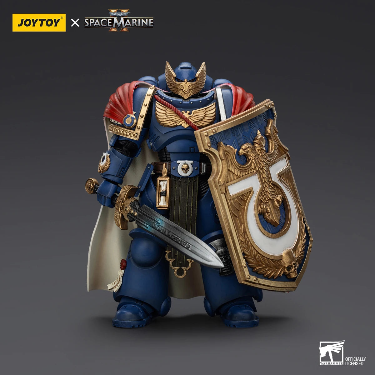Figura d'azione Warhammer 40K Ultramarine Guilliman Titus Metaurus Chaplain Biologis Calgar Varus MKIII, dettaglio realistico e articolato