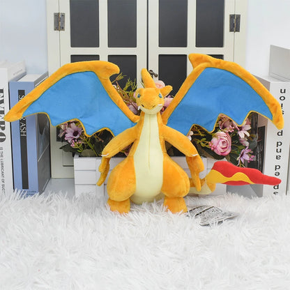 Peluche di 20cm di Mega Charizard Y, giocattolo morbido da collezione anime, animale dragone, perfetto come regalo per bambini.