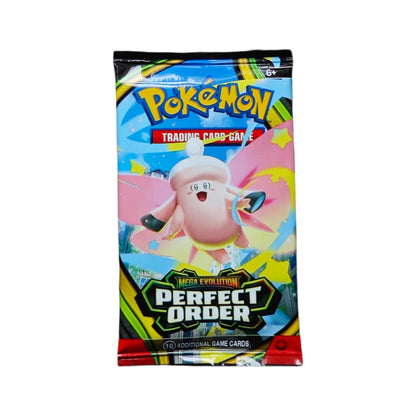 Booster box bundle di carte Pokémon Mega Evolution PERFECT ORDER Series, prodotto da Otaku Family Store Online.