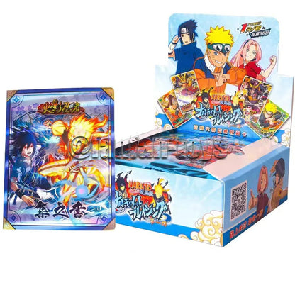Carte Naruto TCG Kakashi e ninja di Shippuden, collezione di carte da gioco in formato cartolina con personaggi anime.