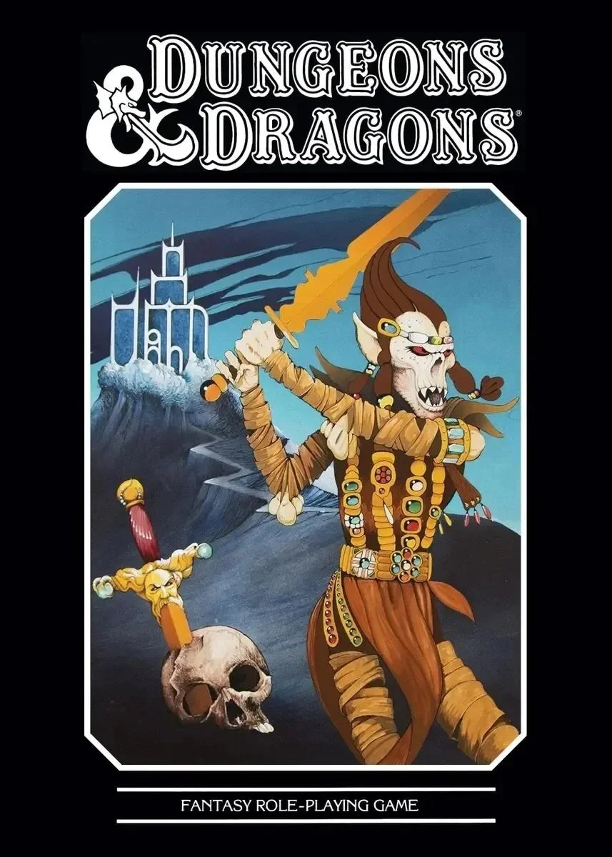 Poster D&D Retro Canvas Art di Otaku Family Store Online, stampa d'autore con illustrazione avventurosa e stile retrò.