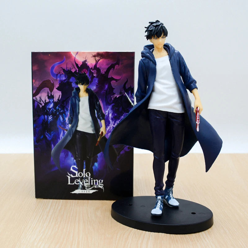 Action figure Commander Igris, il Cavaliere delle Ombre di Sung Jin-Woo, con dettagli realistici e postura dinamica.