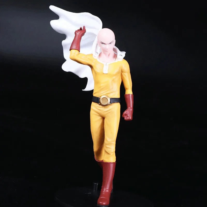 Figura d'azione di 20 cm di Saitama di One Punch-Man con mantello, modello statico per collezione e gioco, in PVC
