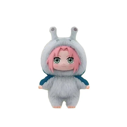 Gadget Naruto Blind Box Eaki con personaggi sorpresa di Shippuden, illustrato con design colorati e dettagliati.