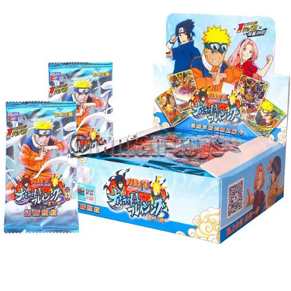 Carte Naruto TCG Kakashi e ninja di Shippuden, collezione Otaku Family Store, formato carta, dettagli e illustrazioni frontali.