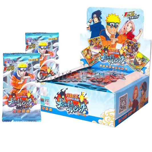 Carte Naruto TCG Kakashi e ninja di Shippuden, collezione Otaku Family Store, formato carta, dettagli e illustrazioni frontali.