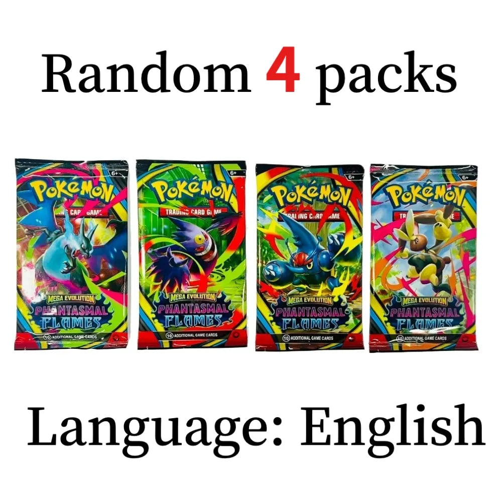 Scatola di carte Pokémon TCG Booster Box Mega Evolution, Phantasmal Flames, Ascended Heroes con buste e pacchetti casuali in inglese