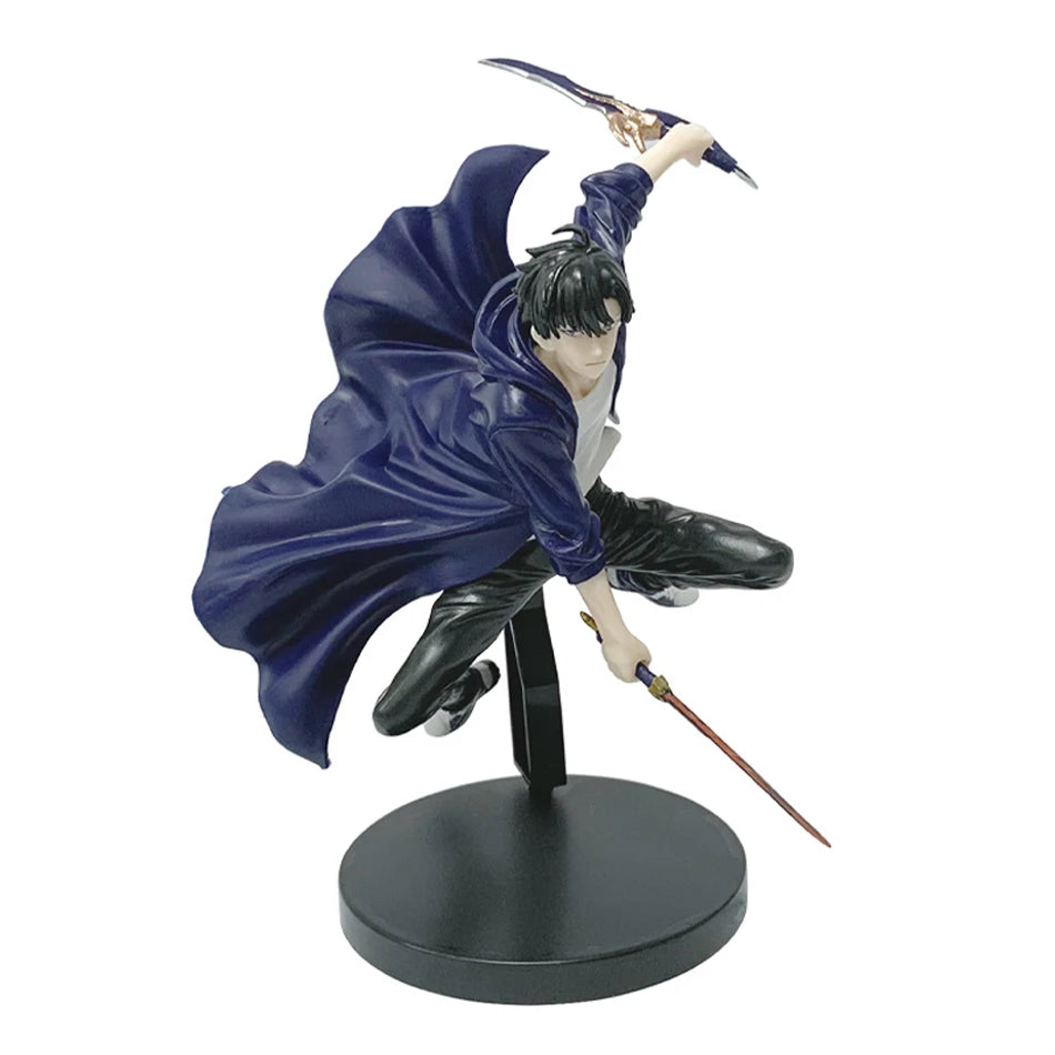Figura d'azione Sung Jinwoo COLLECTION – Solo Leveling, versione anime, PVC 18cm, con dettagli realistici e pose dinamiche