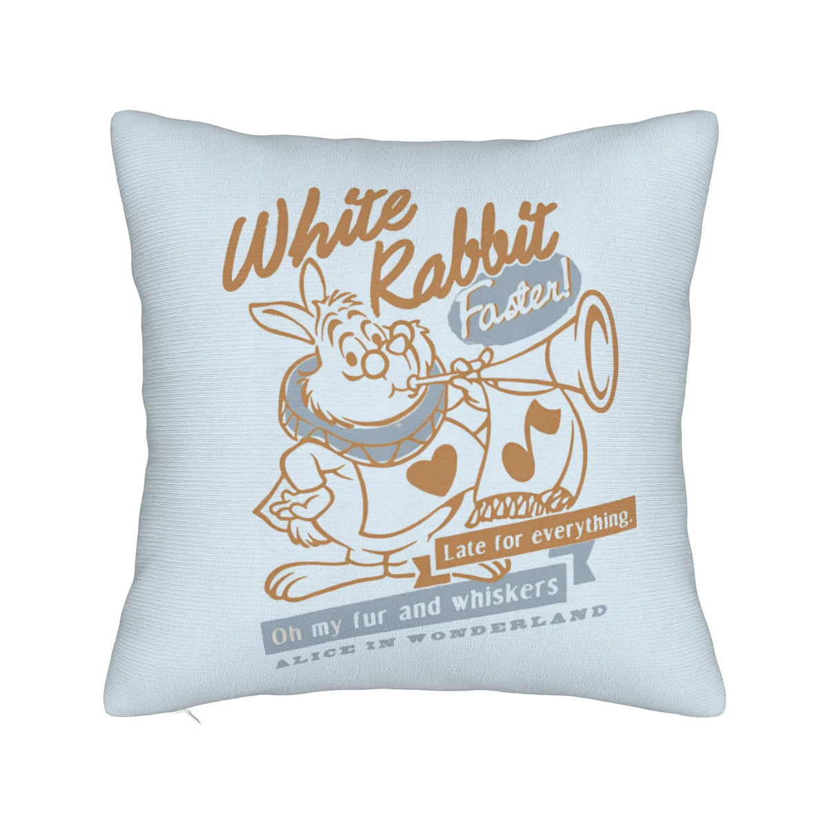 Copripiumino a forma di gatto di Cheshire di Alice nel Paese delle Meraviglie, cuscino quadrato in poliestere, decorativo e carino