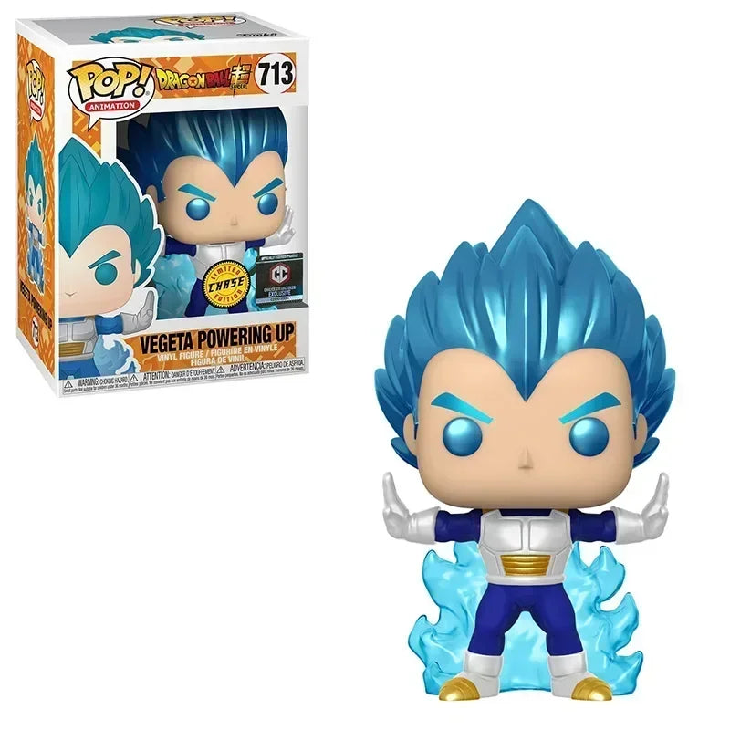 Funko POP Dragon Ball Z: Goku Super Saiyan, Vegeta, Trunks e Krillin in stile collezione Otaku.