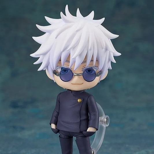Action figure di Satoru Gojo Jujutsu Kaisen da 10cm, dettagliata figura di alta qualità, rappresenta il personaggio anime.