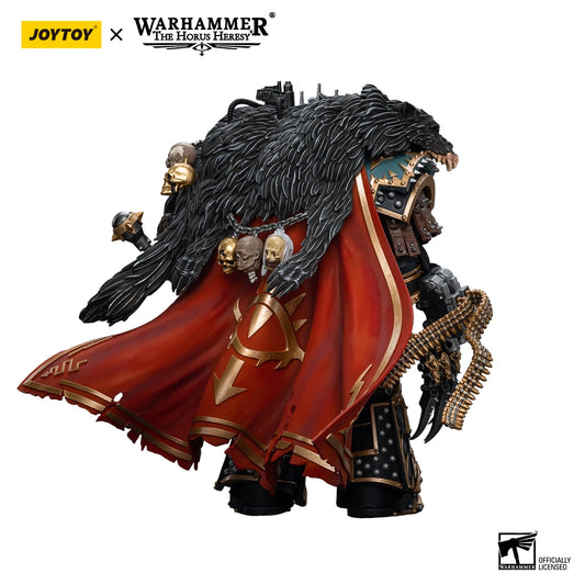 Action figure Warhammer 40k Sons of Horus Warmaster Horus, figura da collezione in scala 1/18, dettaglio e posa realistici.