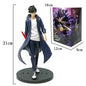 Action figure Sung Jinwoo Solo Leveling, versione anime in PVC di 18cm, con dettagli realistici e pose dinamiche.