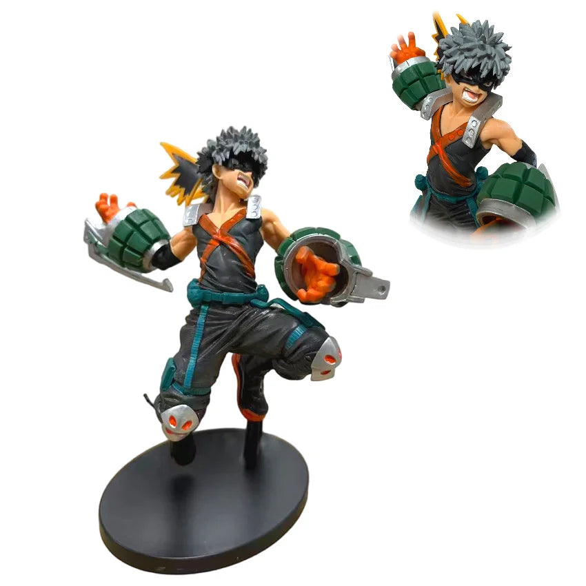 Figura d'azione di Bakugou Katsuki da My Hero Academia, statua in PVC di 22cm, decorativa e da collezione, perfetta come regalo natalizio.