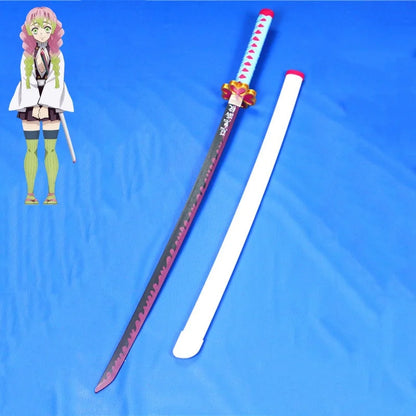 Spada cosplay Demon Slayer in stile ninja lunga 41 pollici con lama dettagliata, perfetta per costumi anime e cosplay ninja.