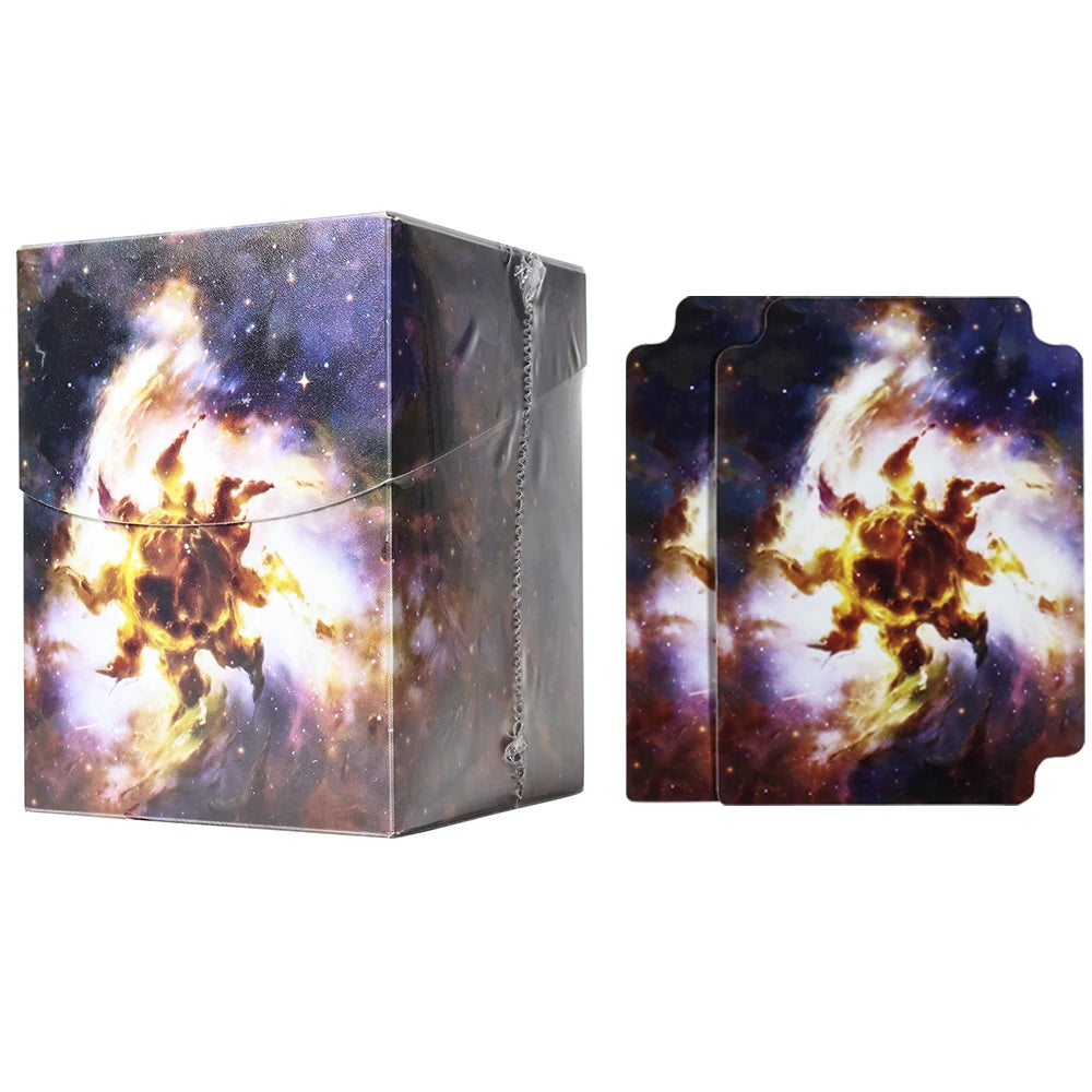 Scatola di stoccaggio per carte con doppio divisorio Otaku Family Store Online, ideale per carte MTG, YGO e TCG.