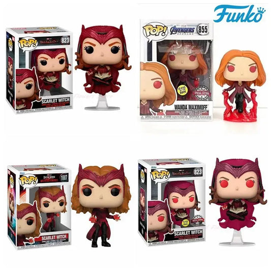 Funko Pop Doctor Strange e Scarlet Witch edizione limitata, figura in vinile con dettagli colorati, personaggi del multiverso Marvel