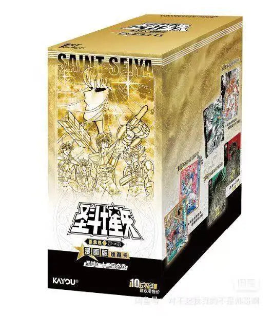 Carte della collezione Saint Seiya Manga Version Contract Pack Vol.1 della serie KAYOU, con illustrazioni dettagliate.
