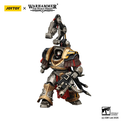 Action figure Warhammer 40K Iron Warriors Warsmith con martello gravitazionale, dettaglio realistico e posabile, marca Otaku Family Store