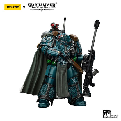 Miniatura Warhammer 40K Alpha Legion "The One Who is Many" Headhunter Prime, modello in scala 1/18, in posizione dinamica
