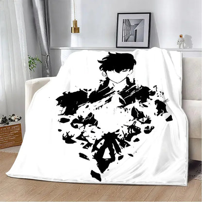 Lenzuola Solo Leveling con stampa 3D di mani viola, morbide e calde, gadget dalla fantasia cartoon, di Otaku Family Store.