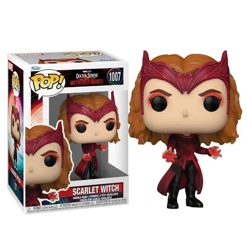 Funko Pop Doctor Strange e Scarlet Witch edizione limitata, figurine collezionabile multiverso di Madness, personaggi Marvel.