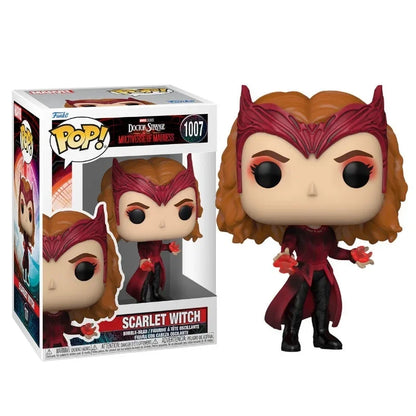 Funko Pop Doctor Strange e Scarlet Witch edizione limitata, figurine collezionabile multiverso di Madness, personaggi Marvel.