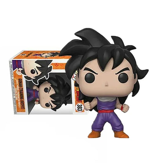 Funko POP Dragon Ball Z: Goku Super Saiyan, Vegeta, Trunks e Krillin in posa, figure in vinile con dettagli colorati.