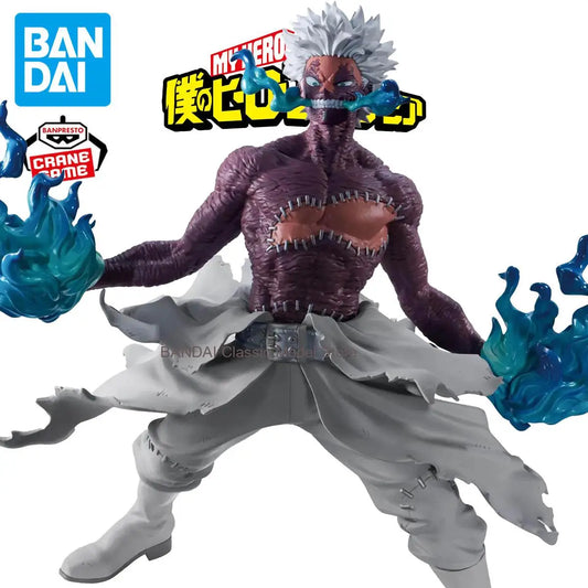 Figura d'azione Dabi DX e Izuku Midoriya dei villain evil di Bandai, dettagliata e vivace, perfetta per collezionisti di anime.
