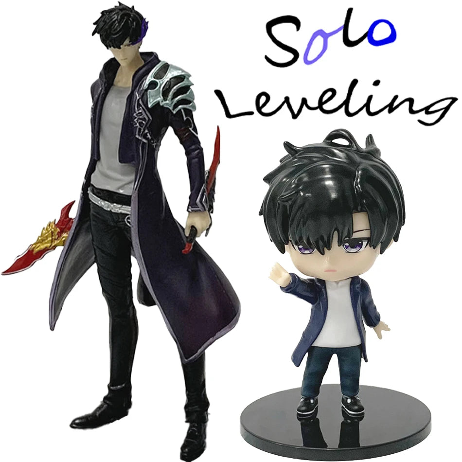 Action figure Sung Jinwoo COLLECTION – Solo Leveling in versione anime, PVC alta 18cm, dettagliata e colorata, prodotto Otaku Family Store.