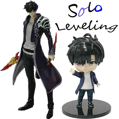 Action figure Sung Jinwoo COLLECTION – Solo Leveling in versione anime, PVC alta 18cm, dettagliata e colorata, prodotto Otaku Family Store.