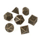 Dadi poliedrici in metallo bronzo per Dungeons & Dragons, set di 7 pezzi per giochi di ruolo e RPG, gadget Otaku Family Store.