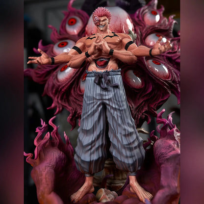 Statua di azione Jujutsu Kaisen Ryomen Sukuna Forma Precoce, figura da collezione di 30cm, spirito maledetto, dettaglio realistico