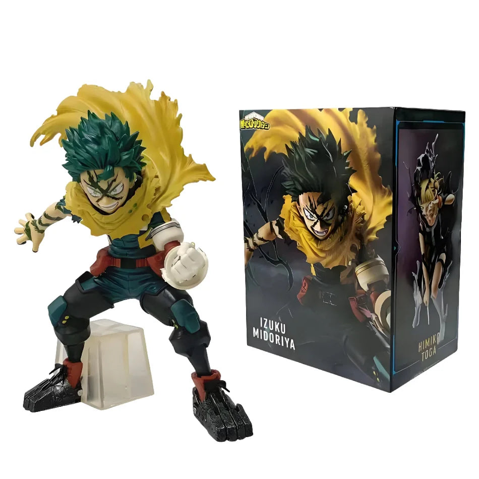 Action figure di Bakugou Katsuki di My Hero Academia, statuetta decorativa in PVC, ideale come regalo natalizio.
