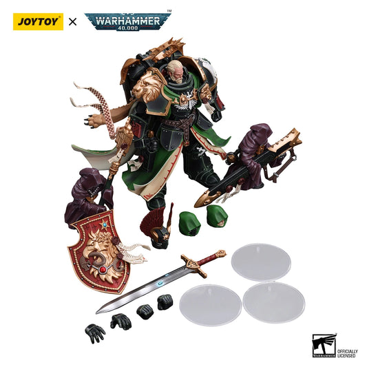 Figura d'azione Warhammer 40k Dark Angels Primarch Lion El'Jonson in scala 1/18, dettagliata e articolata, di Otaku Family Store.